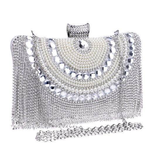 Silver Rhinestone Purse